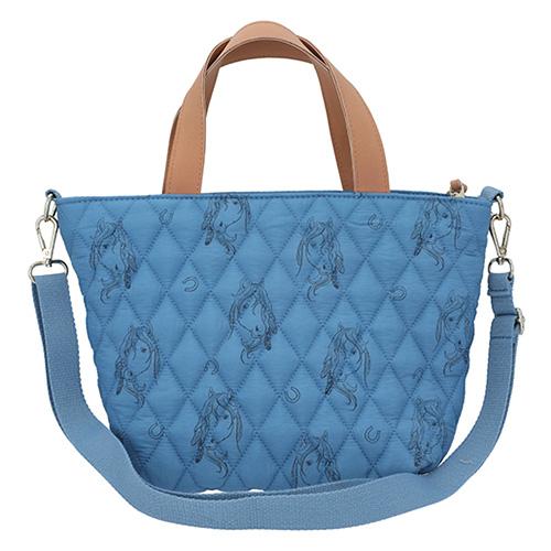 Handtasche Miss Melody, gesteppt, Pferdemuster