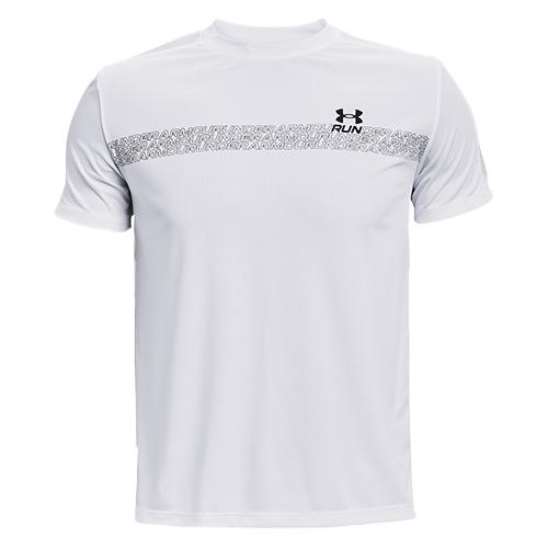Herren-T-Shirt Under Armour Speed Stride Graphic SS - Farbe: Weiß, Größe: L