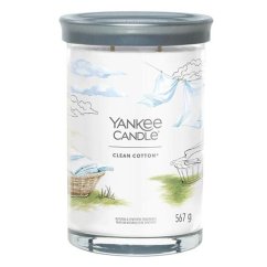 Svíčka Yankee Candle Signature Tumbler velká, Clean Cotton