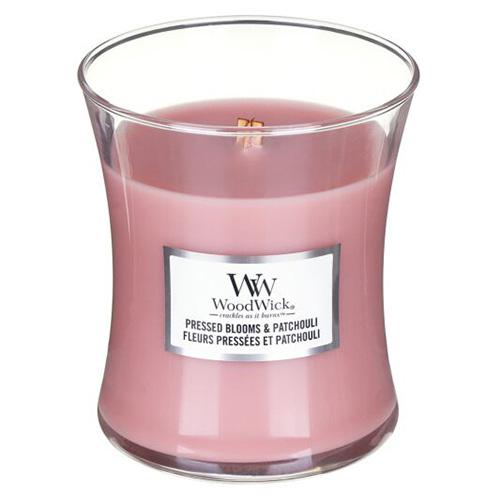 Świeca WoodWick średnia, Pressed Blooms & Patchouli Świeca WoodWick średnia, Pressed Blooms & Patchouli