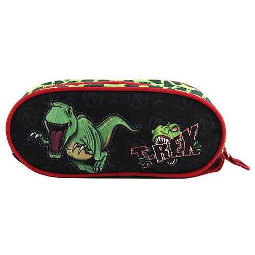 Target Oval 1 Zip T-Rex School Pencil Case 17924