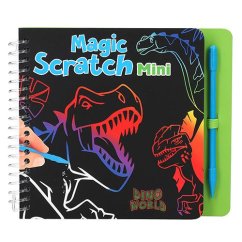 Škrabací mini sešit Dino World
