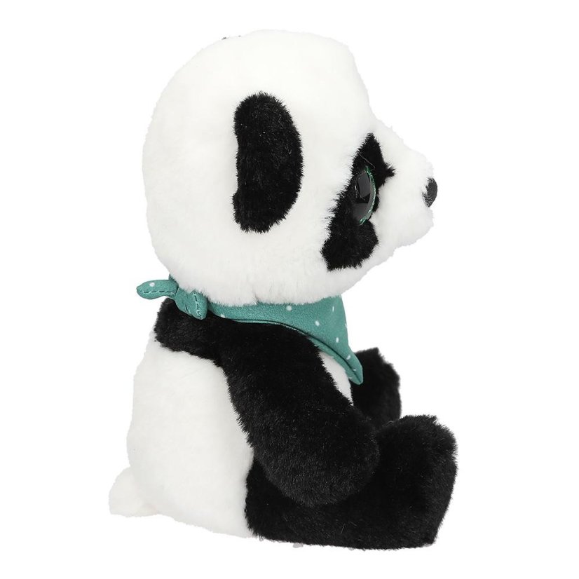 Snukis Piet Plush Panda – black and white, 18 cm