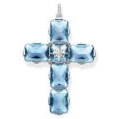 Thomas Sabo Cross Blue PE881-644-31 prívesok