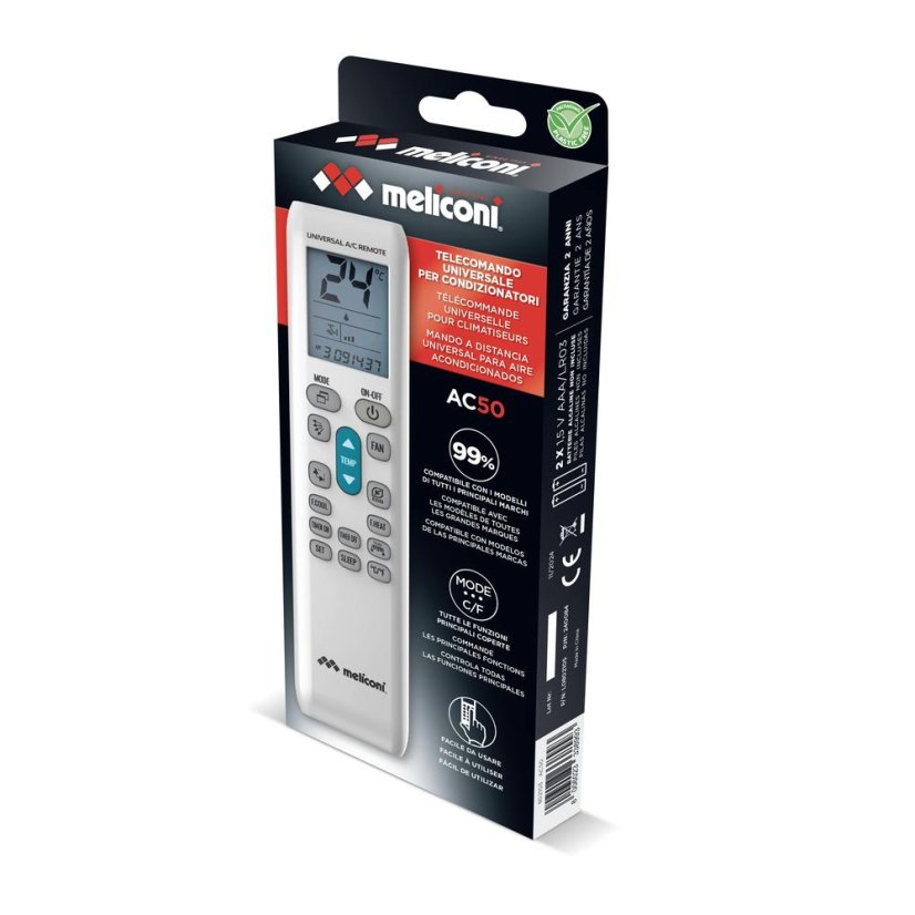 Diaľkové ovládanie pre klimatizácie Meliconi AC50 802103