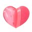 Heart-shaped eraser and Top Model Best Friend pencil sharpener, pink