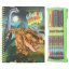 Kolorowanki z kredkami w opakowaniu Dino World