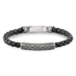 Kožený náramek Thomas Sabo Sterling Silver A1407-805-11-L17,5
