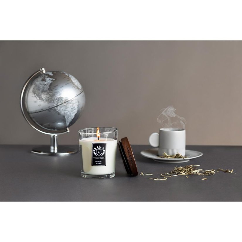 Świeca Vellutier średnia, White Tea Rituals