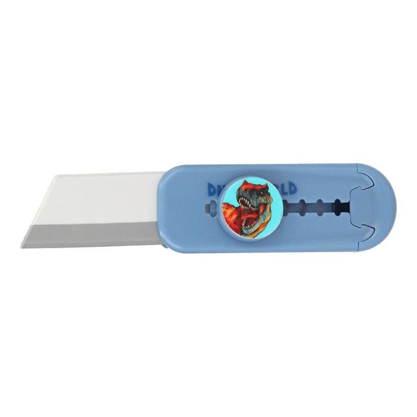 Dino World knife-shaped retractable eraser