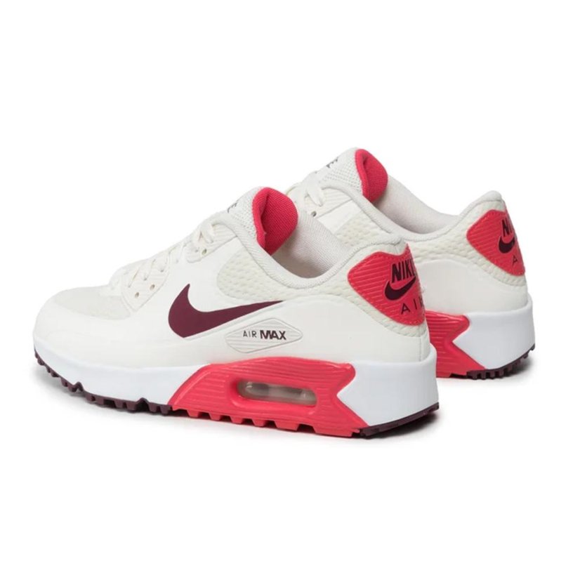 Nike Air Max 90 G Women's Shoes - Color: White/red, Size: 40