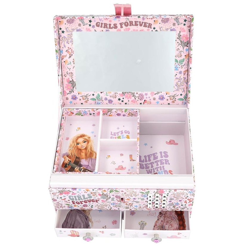 Schmuckkästchen mit Schloss und Melodie Top Model Leoheart Lexy & Candy