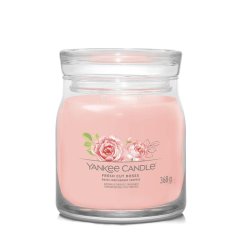 Yankee candle Signature Kerze mittelgroß, Fresh Cut Roses