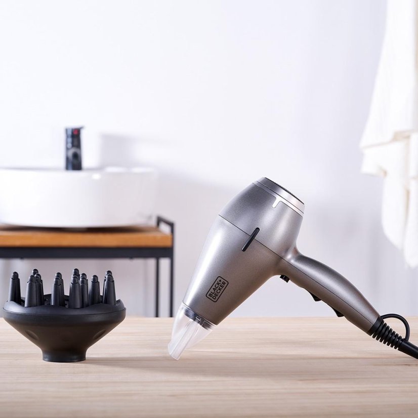 Black+Decker BXHDA2400E gray hair dryer