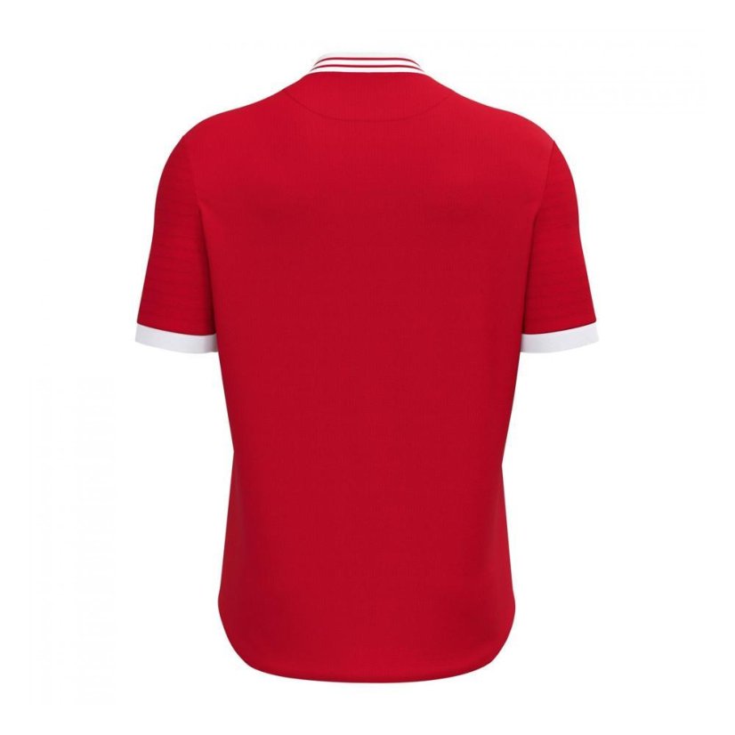 Macron Elves Jersey - Color: Red/white, Size: L