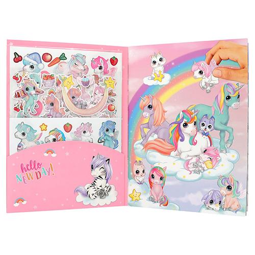 Kreativní sešit se samolepkami Ylvi Create your Unicorn World