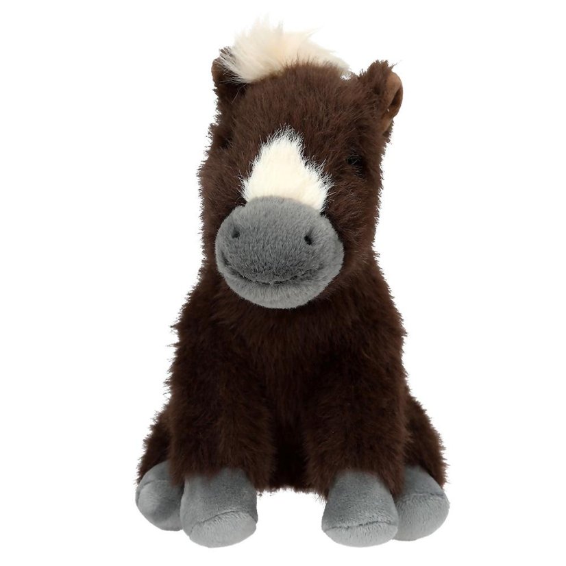 Miss Melody plüss ló – barna, 20 cm