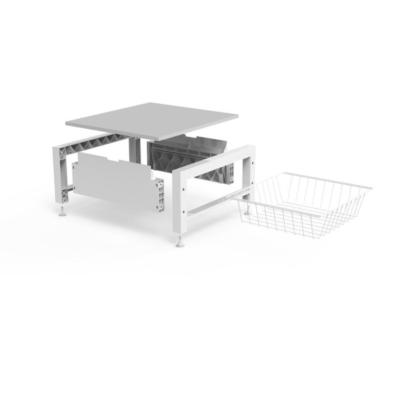Podstavec pod pračku/sušičku Meliconi 656143 Base Space Basket