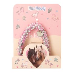 Gumička do vlasov a náramok v jednom  Miss Melody, ružová