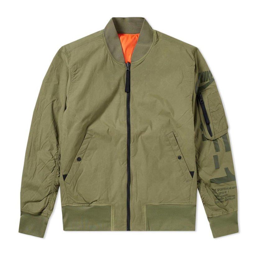 Pánská bunda Nike Air Force 1 - Farbe: Orange/Grün, Größe: M