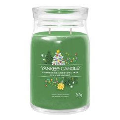 Duża świeca Yankee candle Signature, Shimmering Christmas Tree
