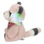 Snukis Charlie Raccoon Teddy Bear – Pink and Brown, 18 cm