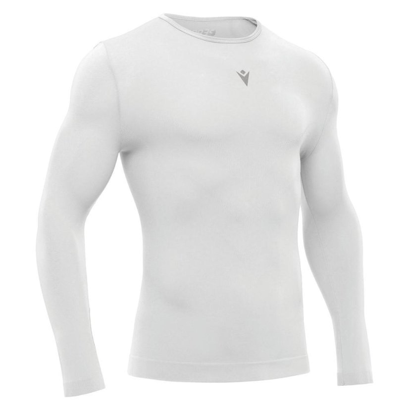 Macron Performance LS T-Shirt - Farbe: Weiß, Größe: XS