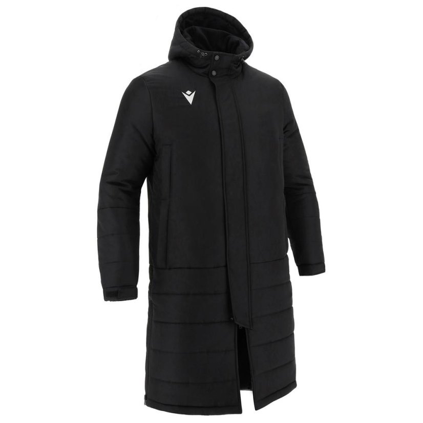 Jacke Macron Turvey Long Bench - Farbe: Schwarz, Größe: L