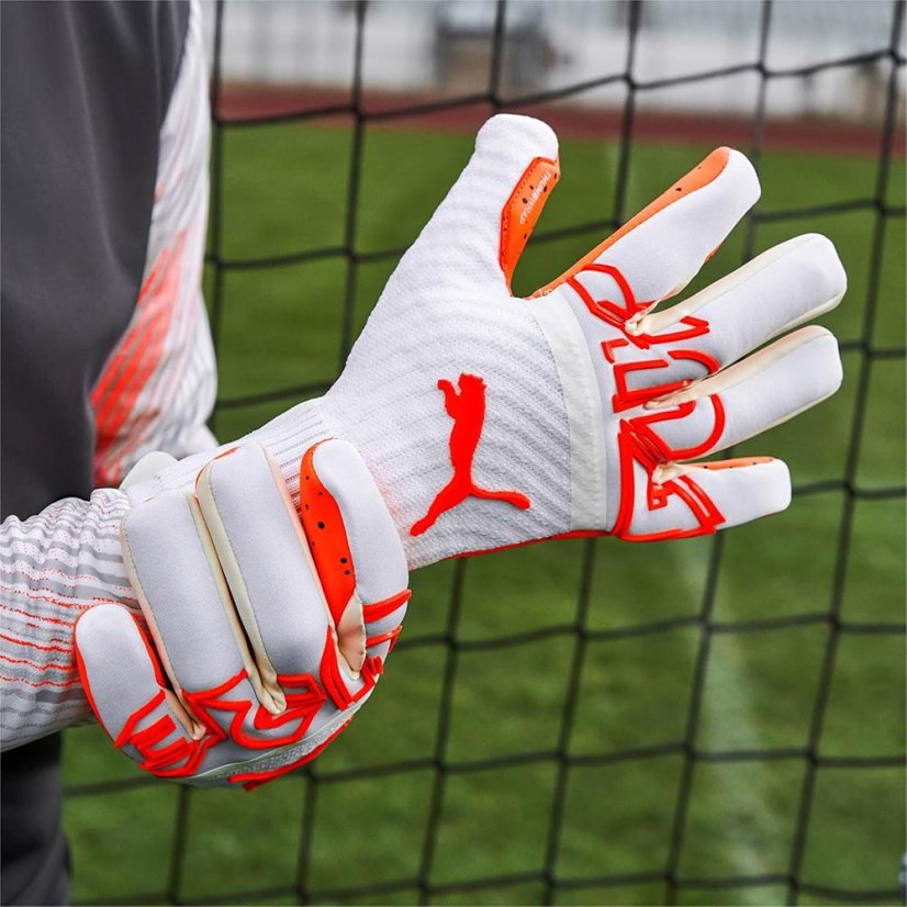 Torwarthandschuhe Puma Future Z Grip 1 Hybrid - Farbe: Orange/Weiß, Größe: 8