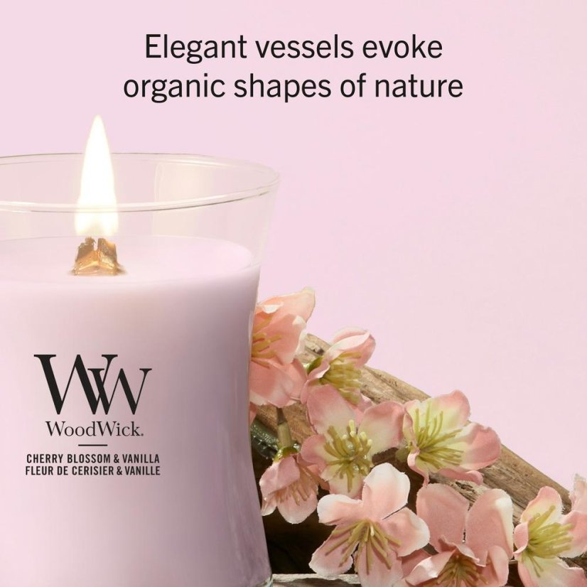 WoodWick Medium Candle, Cherry Blossom & Vanilla