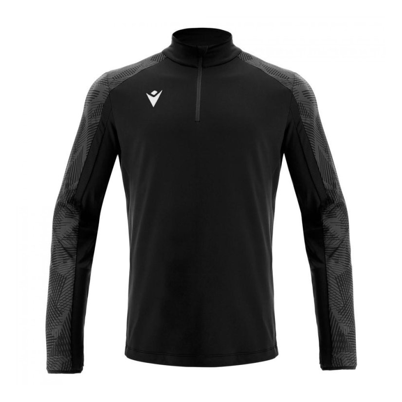 Tričko Macron Naryn 1/4 ZIP - Farba: Fľašová zelená, Veľkosť: M