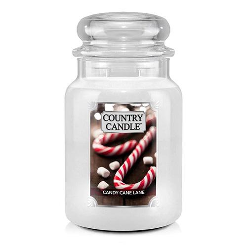 Svíčka Country Candle velká, Candy Cane Lane