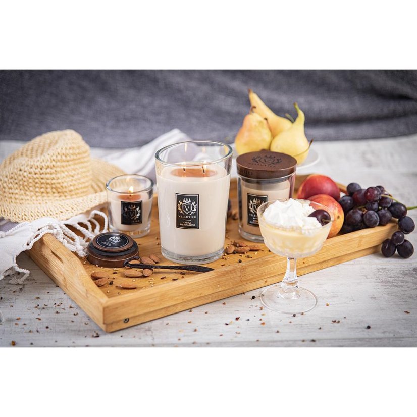 Świeca Vellutier duża, Crema All’Amaretto