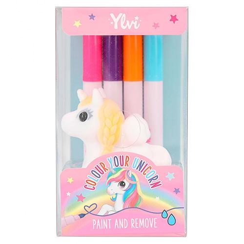Ylvi lemosható filctollak, 4 színben, Colour your Unicorn