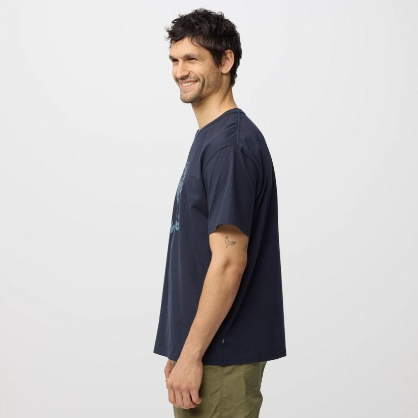 Pánské tričko Fjällräven Relaxed T-Shirt M - Kolor: Niebieski, Rozmiar: XXL