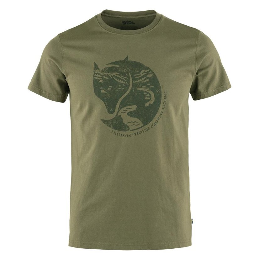 Pánské tričko Fjällräven Arctic Fox T-shirt M - Farba: Sivá, Veľkosť: XS