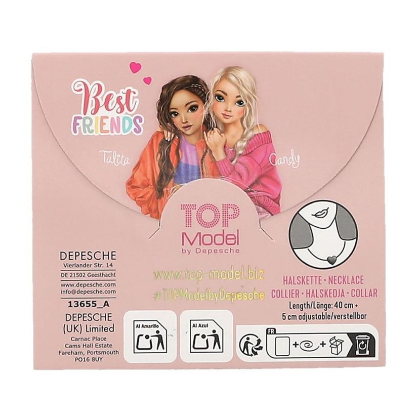 Set mit zwei Halsketten Top Model Best Friend Forever, Talita & Candy