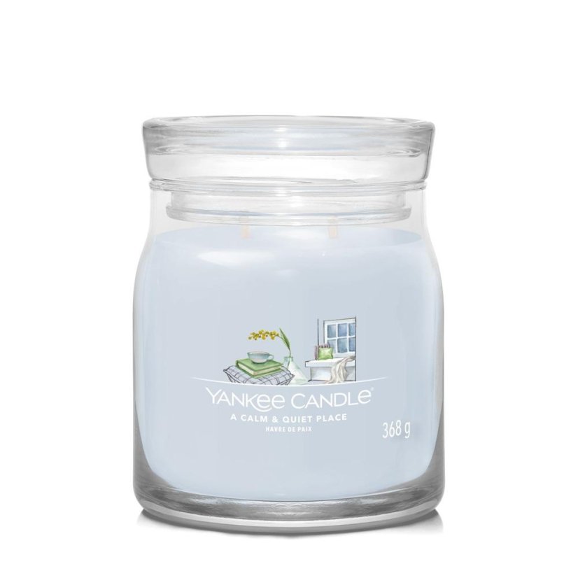 Yankee candle Signature Kerze mittelgroß, A Calm & Quiet Place