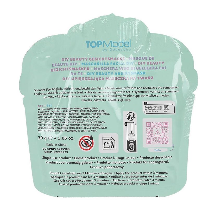 Top Model Beauty & Me Peel-Off Face Mask – Cherry, Hayden