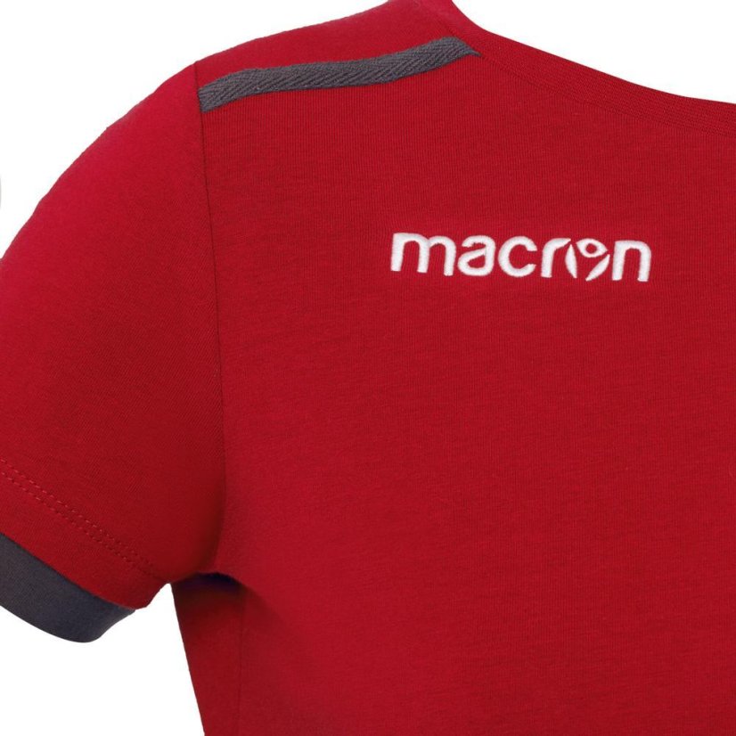 Macron Violin T-shirt - Color: Red, Size: L
