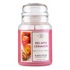 Svíčka Purple River velká, Red Apple Cinnamon