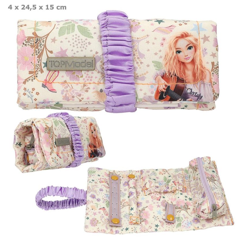 Rollschmuckkästchen mit Gummiband Top Model CowGirl