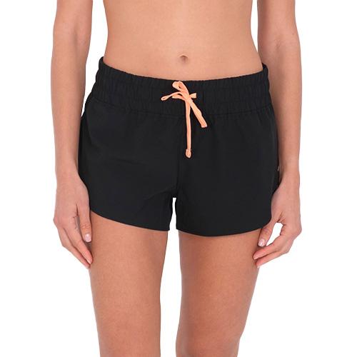 Women's Hurley Side Inset Shorts - Color: Black, Size: L