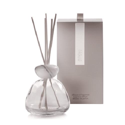 Diffusor Millefiori Milano Air Design, Marble Glass Clear White Lid Diffusor Millefiori Milano Air Design, Marble Glass Clear White Lid