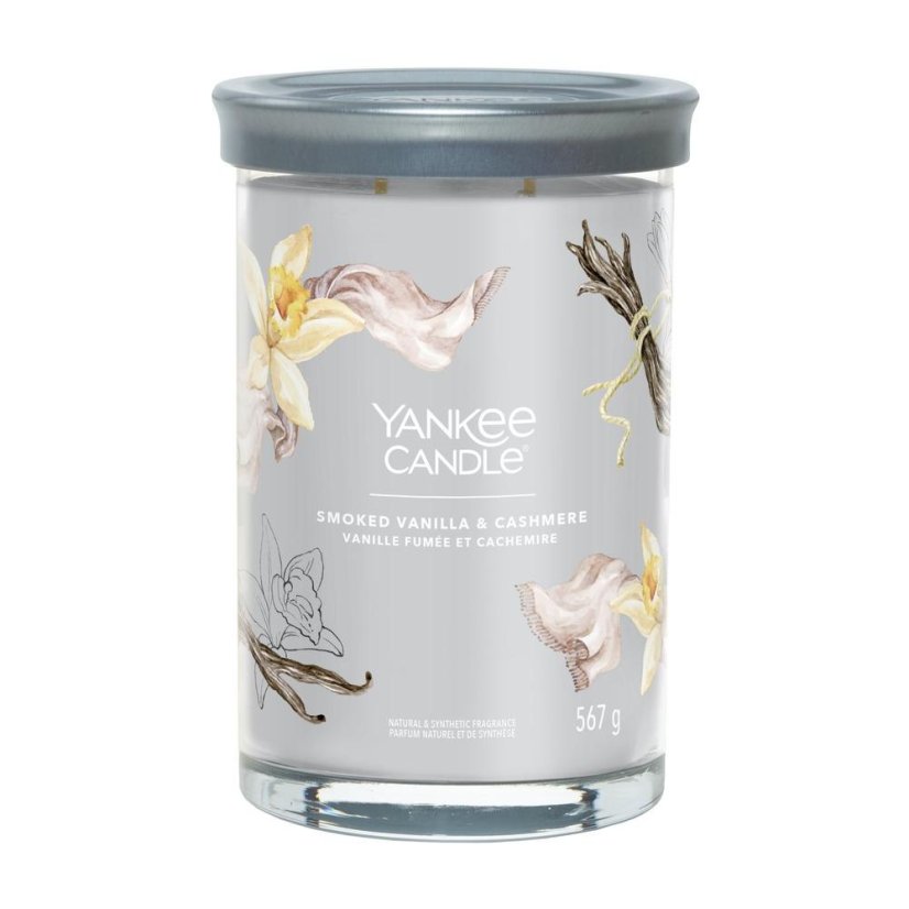 Świeca Yankee candle Signature Tumbler duża, Smoked Vanilla & Cashmere