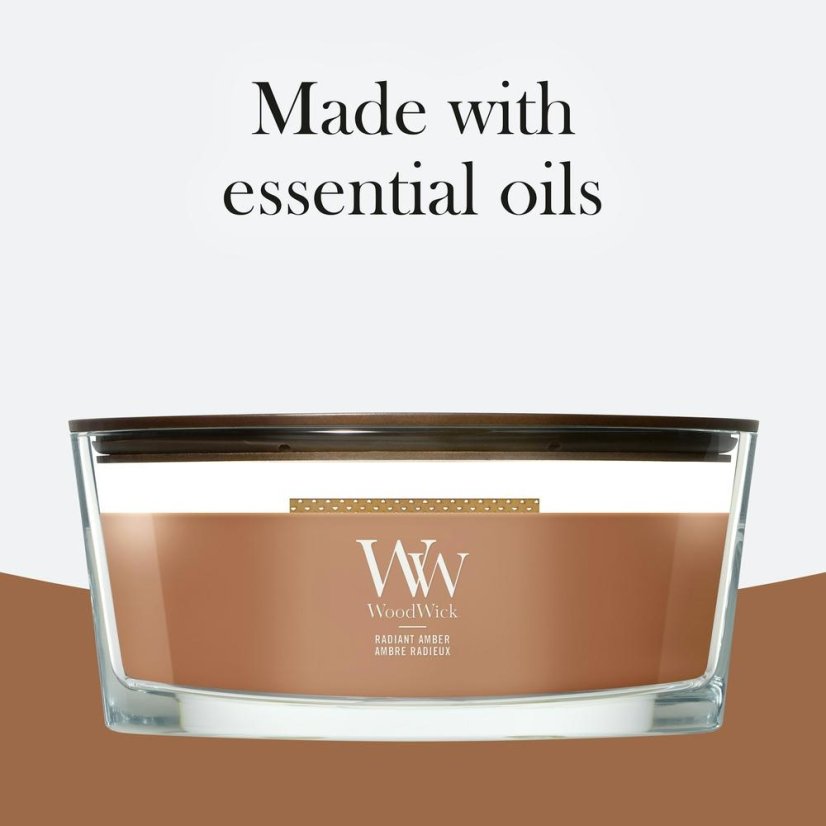 WoodWick hajó alakú gyertya, Radiant Amber
