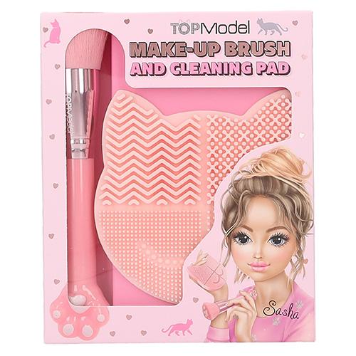 Makeup brush and cleansing pad Top Model Sasha