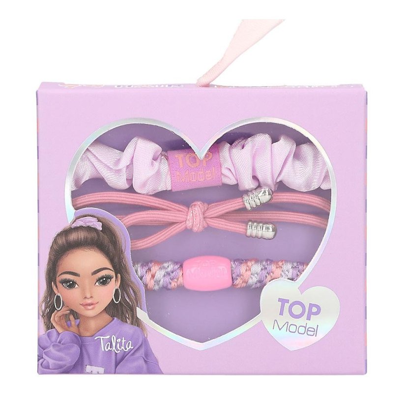 Set of elastic hair ties Top Model Talita