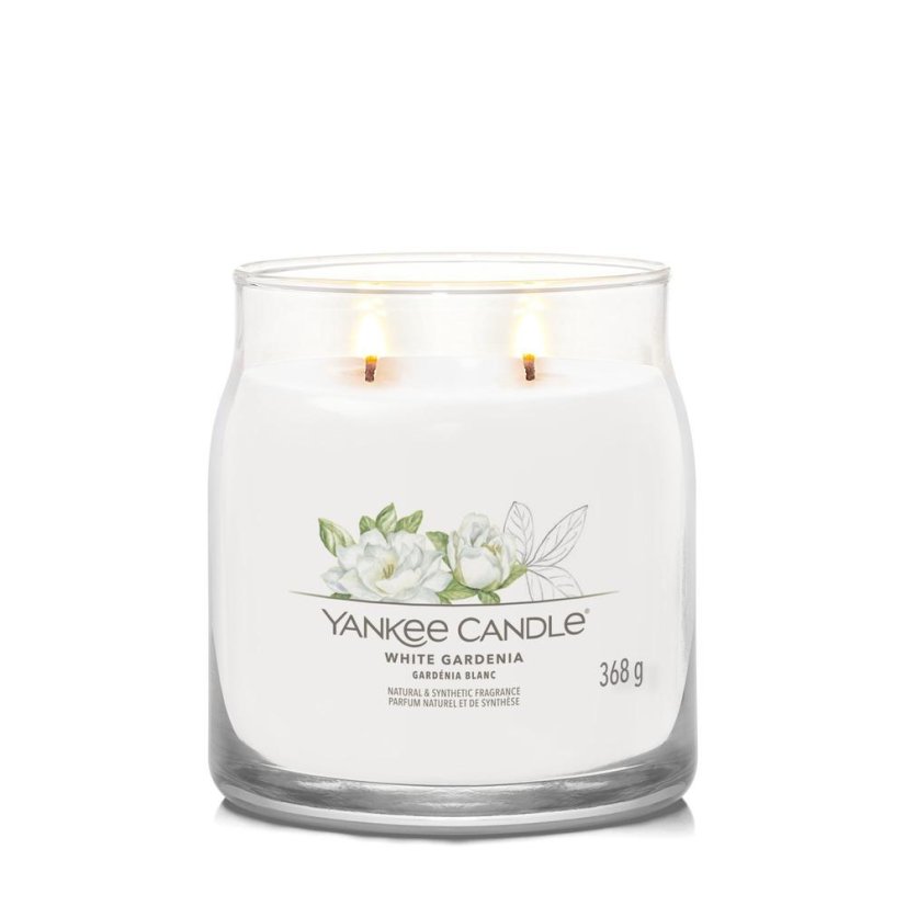 Yankee candle Signature Kerze mittelgroß, White Gardenia
