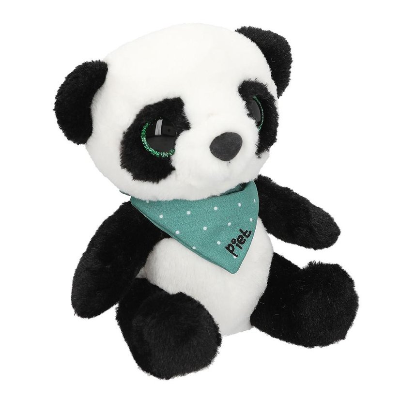 Snukis Piet Plush Panda – black and white, 18 cm